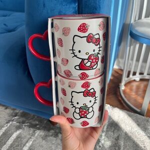 Hello Kitty Strawberry Mug Set NEW